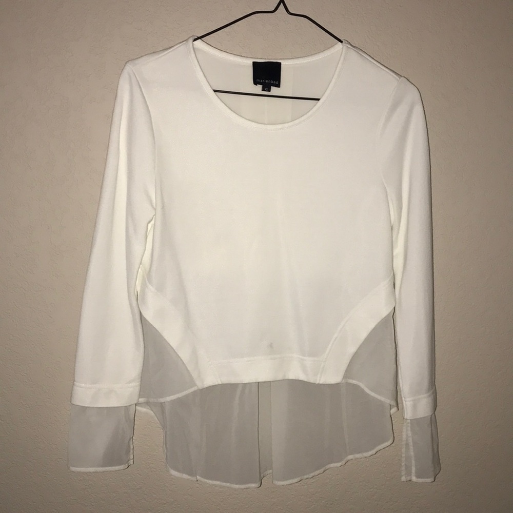 White long sleeve tee
